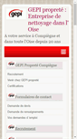 Mobile Screenshot of gepi-nettoyage.com