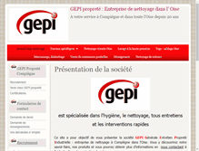 Tablet Screenshot of gepi-nettoyage.com